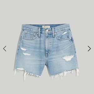 Madewell Mom Jean Short in Lansdale Wash